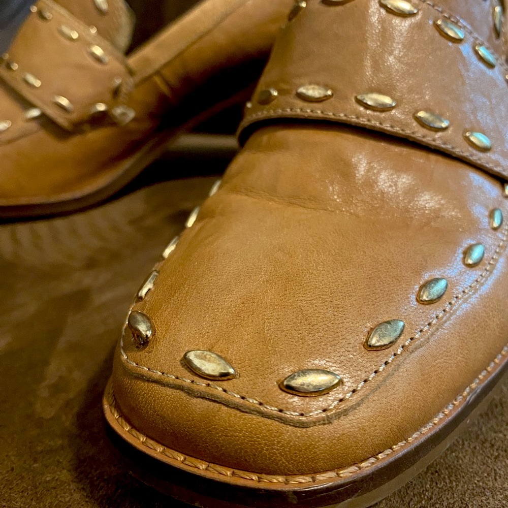 Kelsi Dagger Brooklyn Involve Leather Loafer 2.25-inch Stacked Heel Size 9.5 - Picture 3 of 13